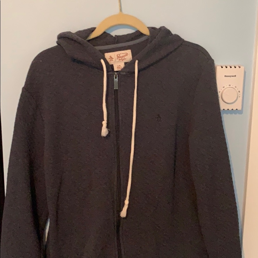 Penguin zip up sweatshirt